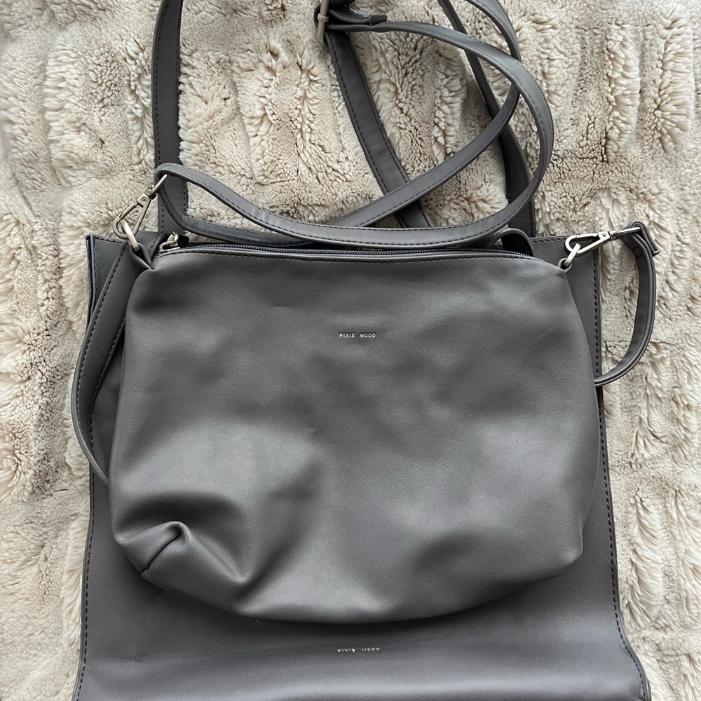 Grey Purse and Tote | Pixie Mood